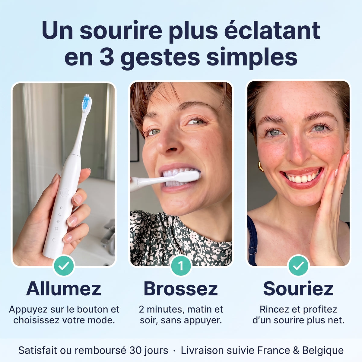 Brosse à Dents Électrique Blancheur - SoftClean Pro™